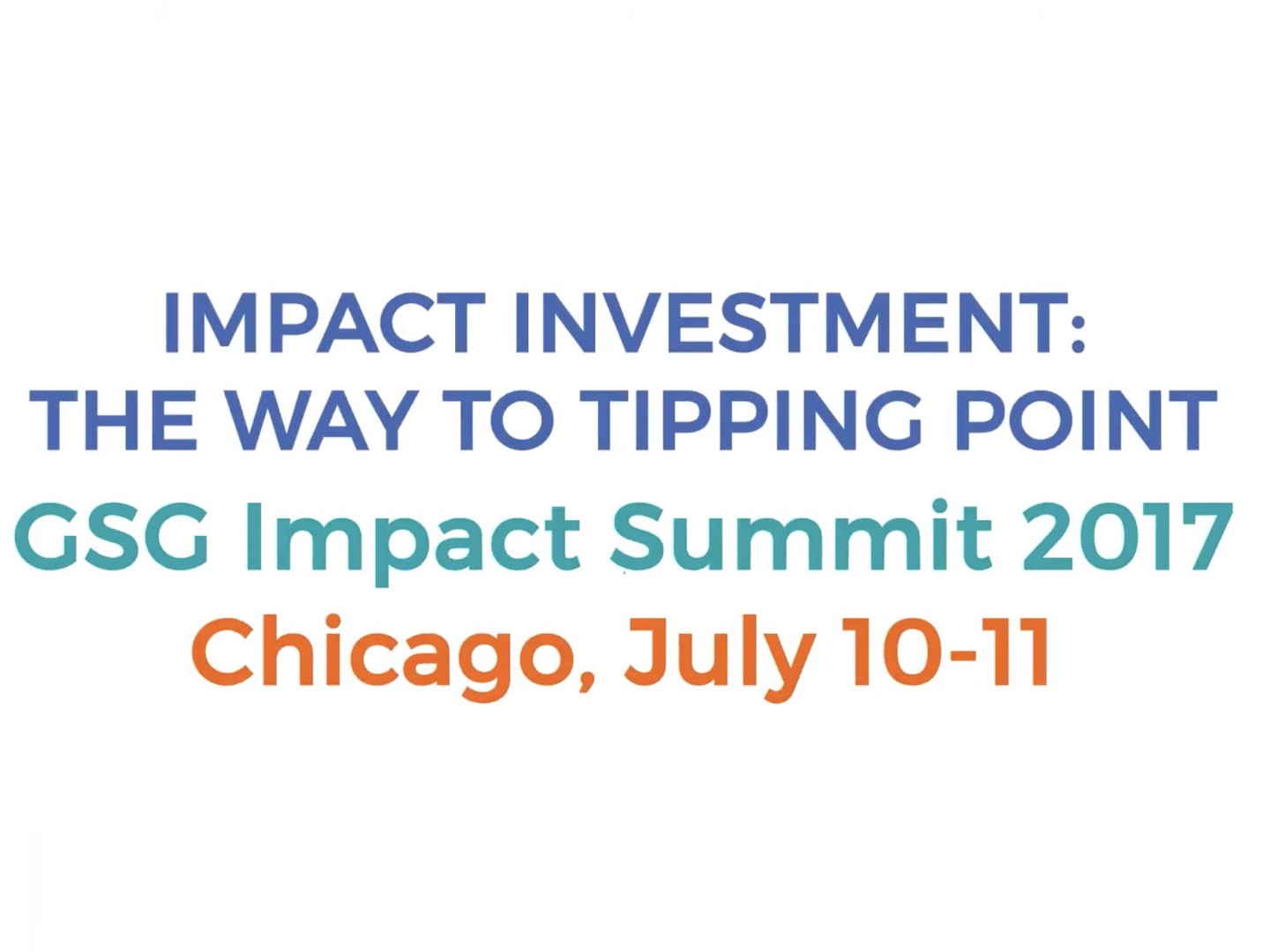 Impact Invest Way To Tipping Point