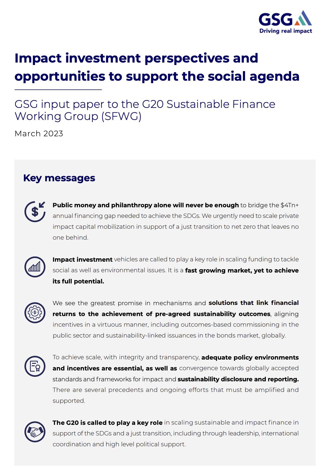 Impact Investment Perspectives And Opportunities