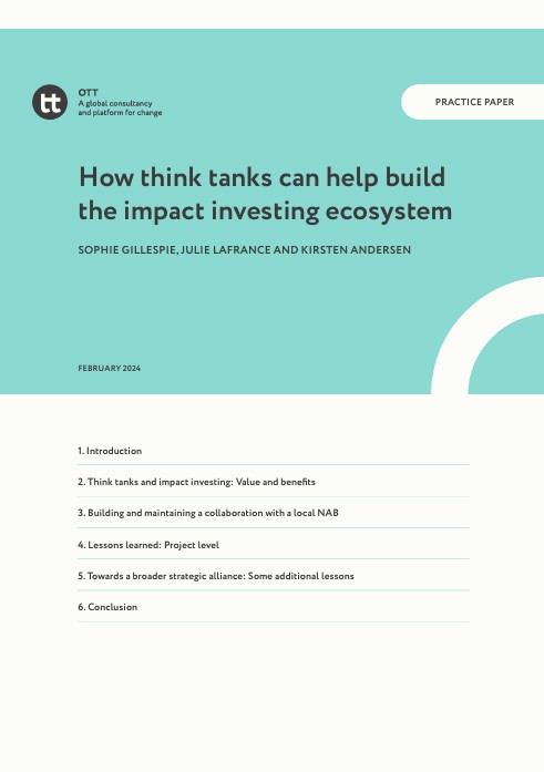 How Think Tanks Can Help Build Front Page