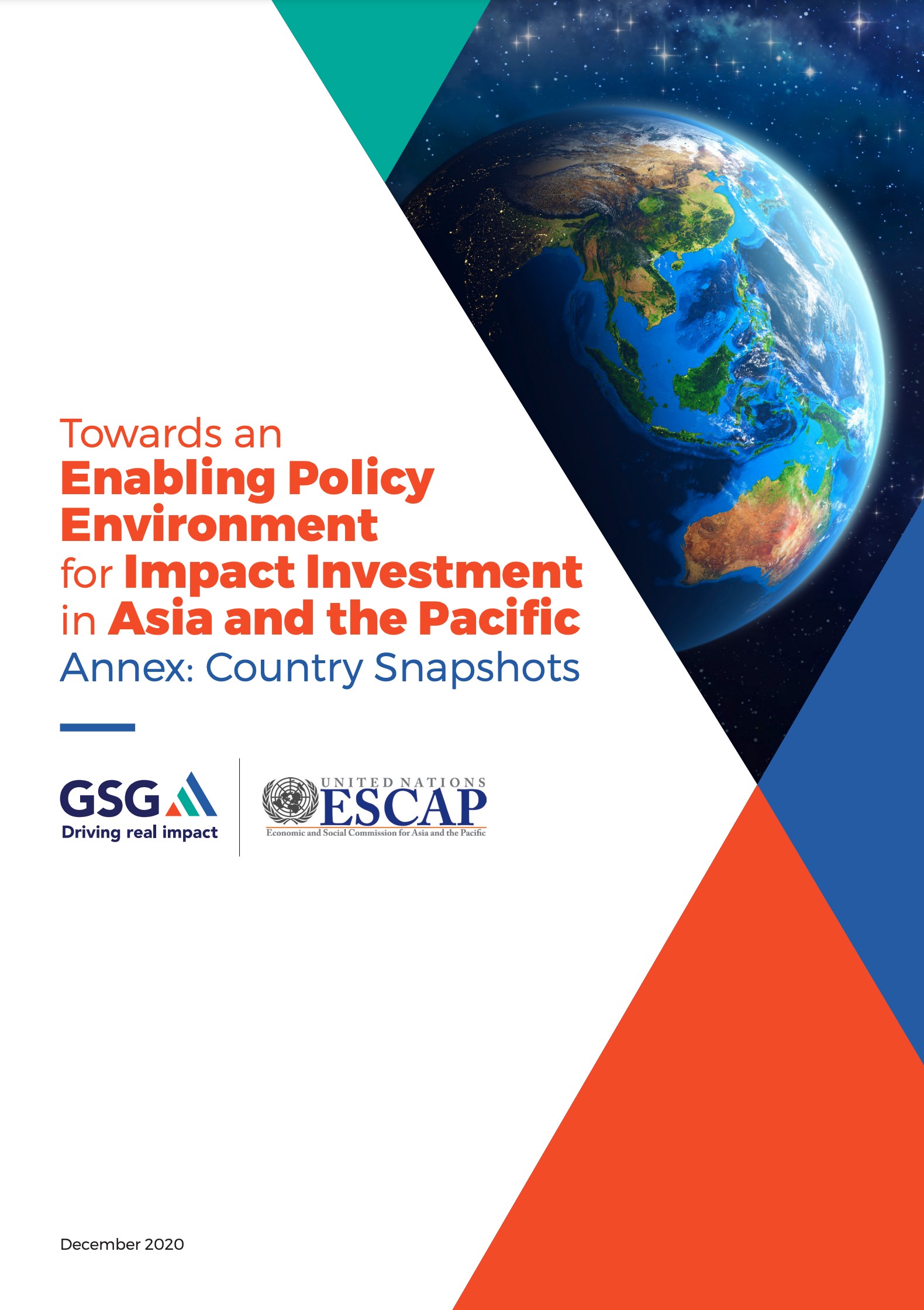 Towards An Enabling Policy Environment For Impact Investment In Asia And The Pacific Country Snapshots