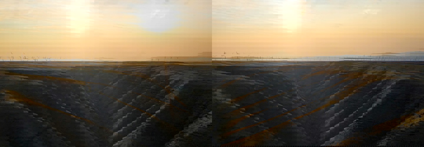 Wind Farm Sunrise Dan Meyers